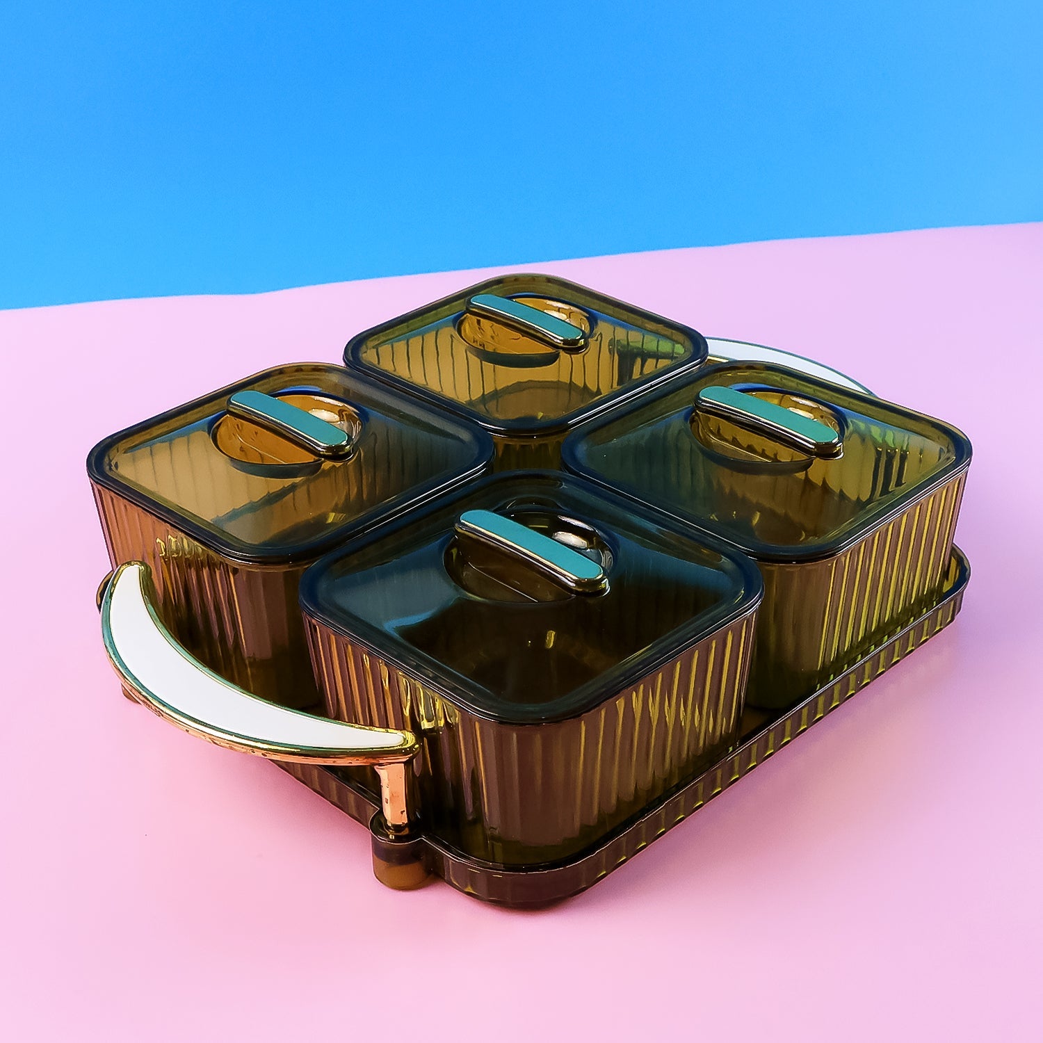 Liger Stylish Dryfruit Serving Container Set Liger Stylish Dryfruit Serving Container Set